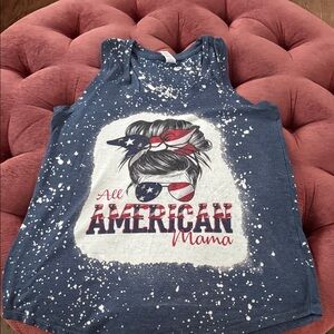 All American Mama Kids Tank Top - Navy